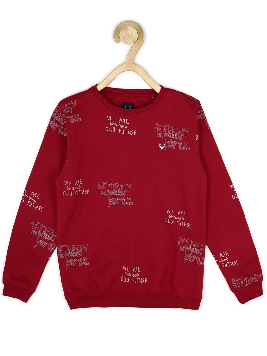 

Allen Solly Junior Boys Printed Sweatshirt, Red