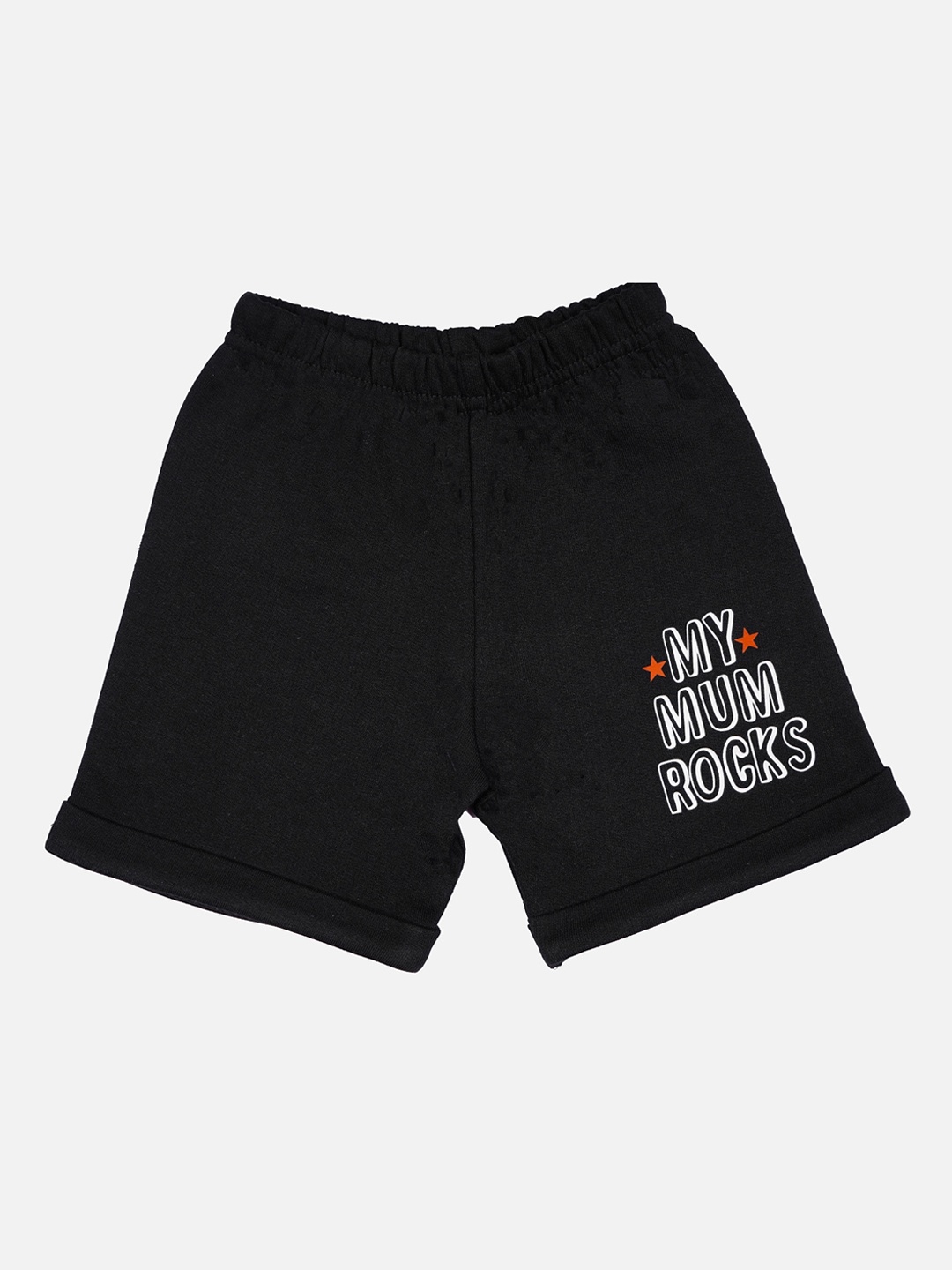 

Bodycare Kids Boys Mid-Rise Cotton Shorts, Black