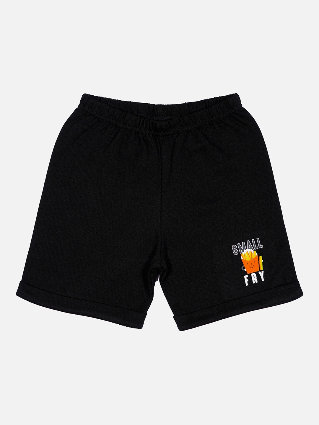 

Bodycare Kids Boys Mid-Rise Cotton Shorts, Black
