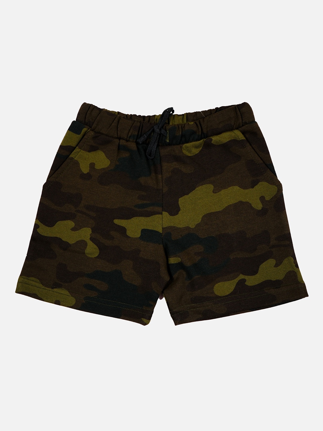 

Bodycare Kids Boys Mid-Rise Camouflage Printed Shorts, Green