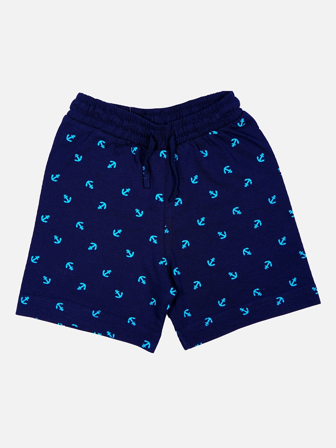 

Bodycare Kids Boys Mid-Rise Printed Cotton Shorts, Navy blue