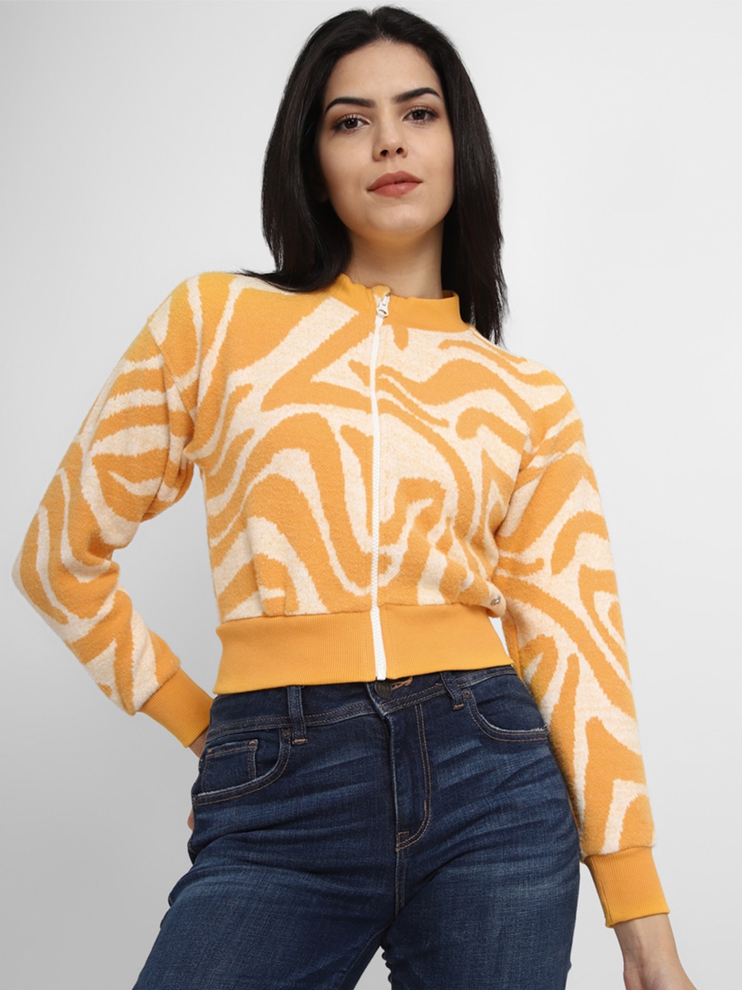 

Allen Solly Woman Women Printed Sweatshirt, Yellow