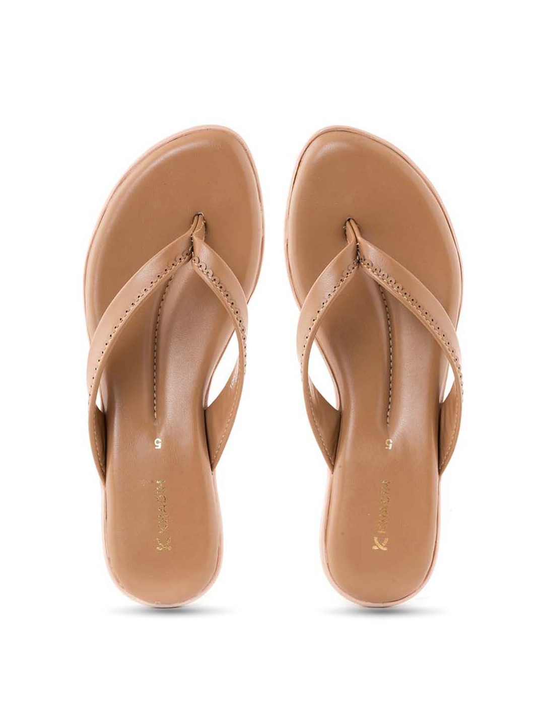 

Khadims Women Thong Flip-Flops, Brown