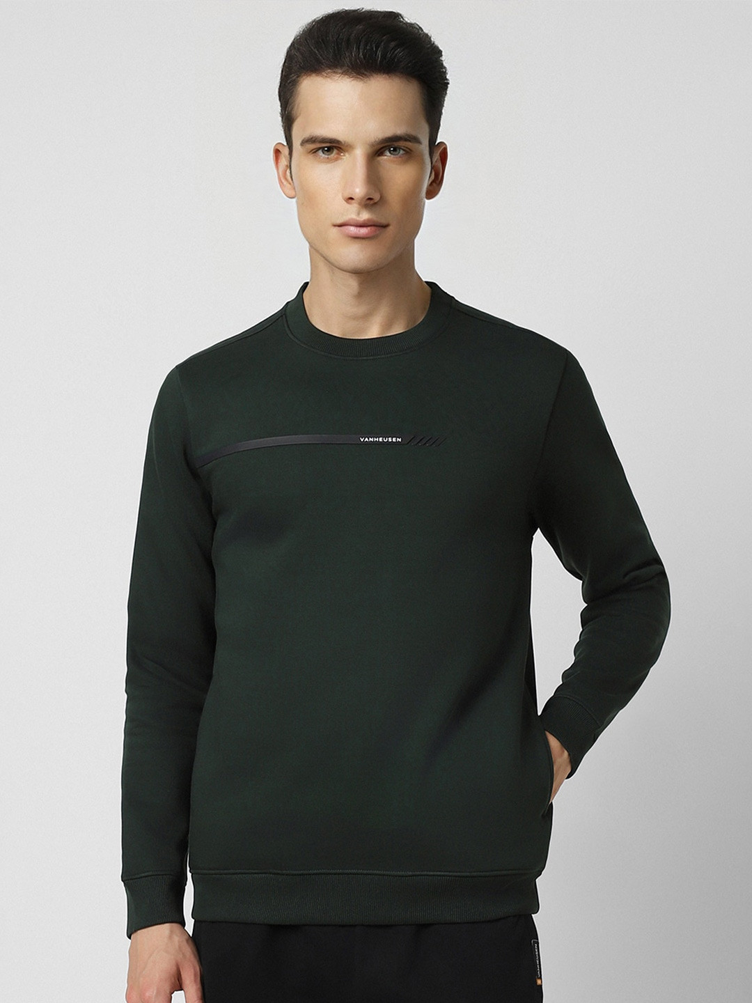 

Van Heusen Flex Men Sweatshirt, Green