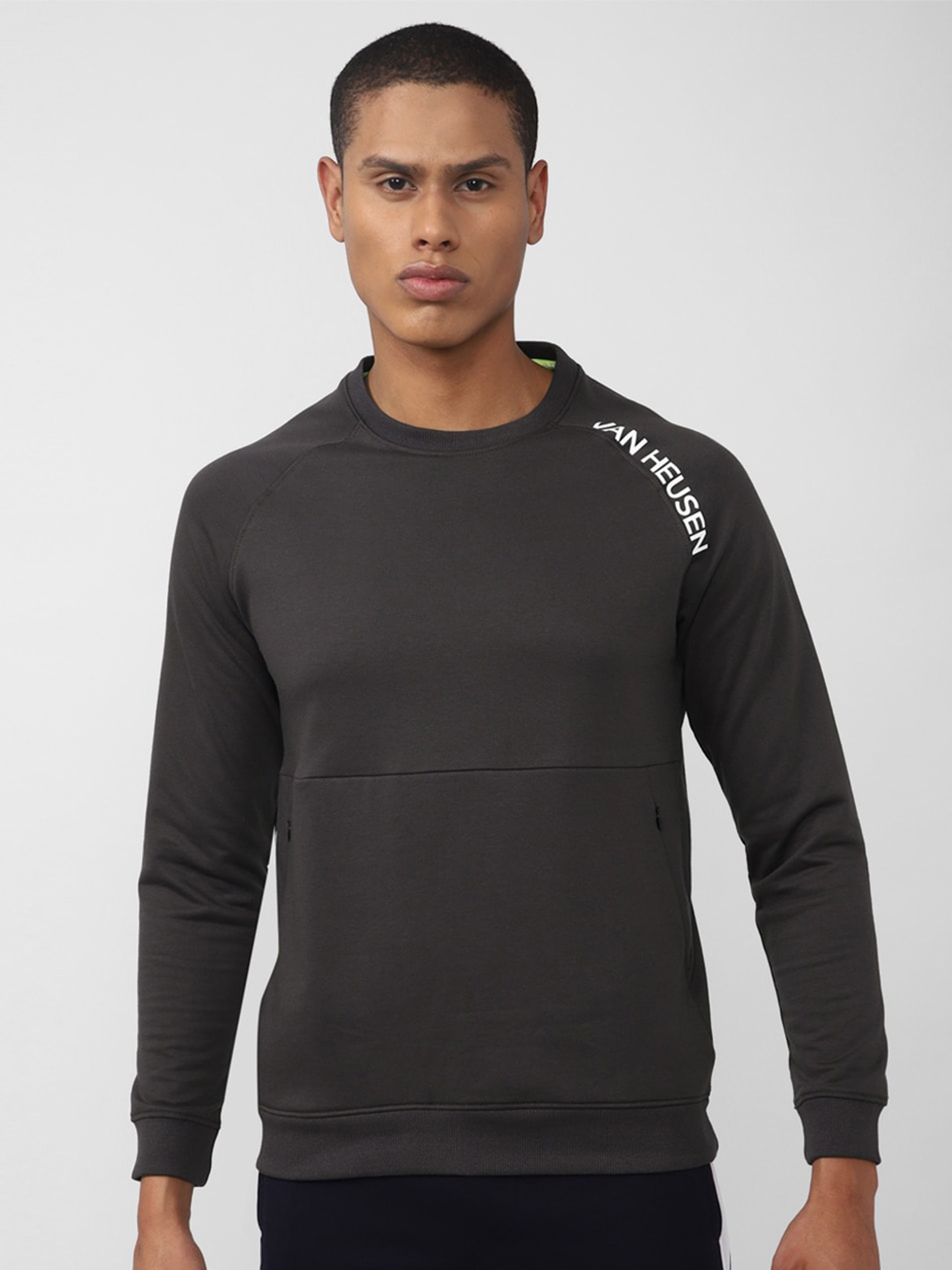 

Van Heusen Flex Men Sweatshirt, Grey