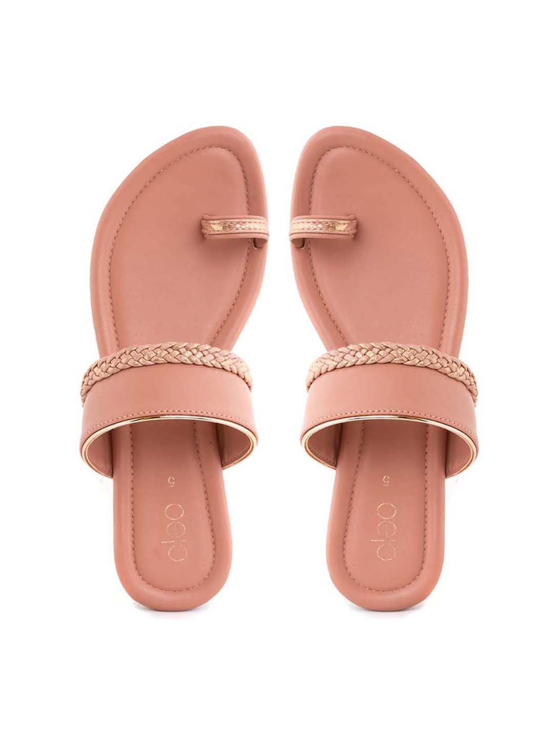 

Khadims Embellished One Toe Flats, Pink