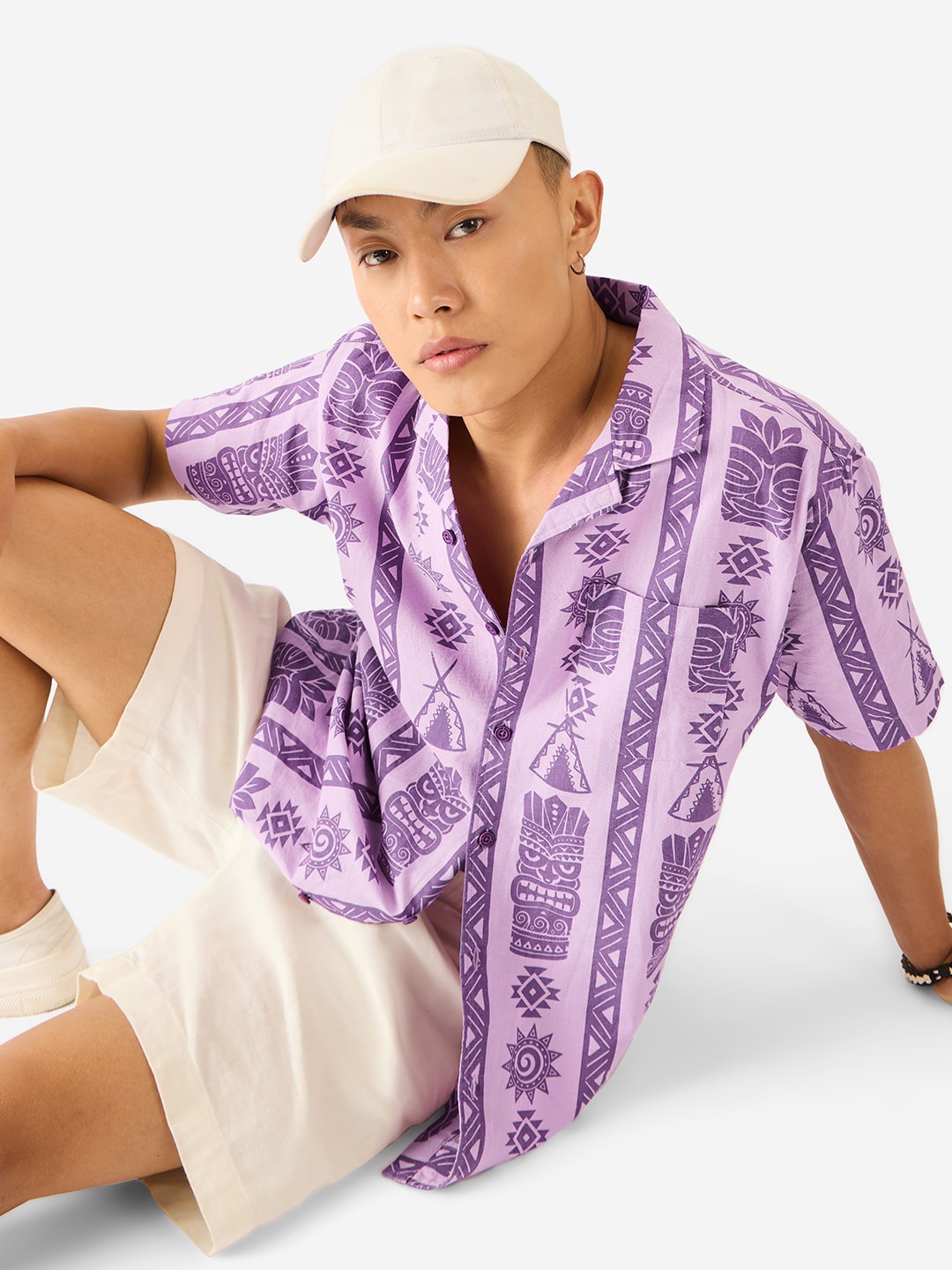 

The Souled Store Men Opaque Checked Casual Shirt, Lavender