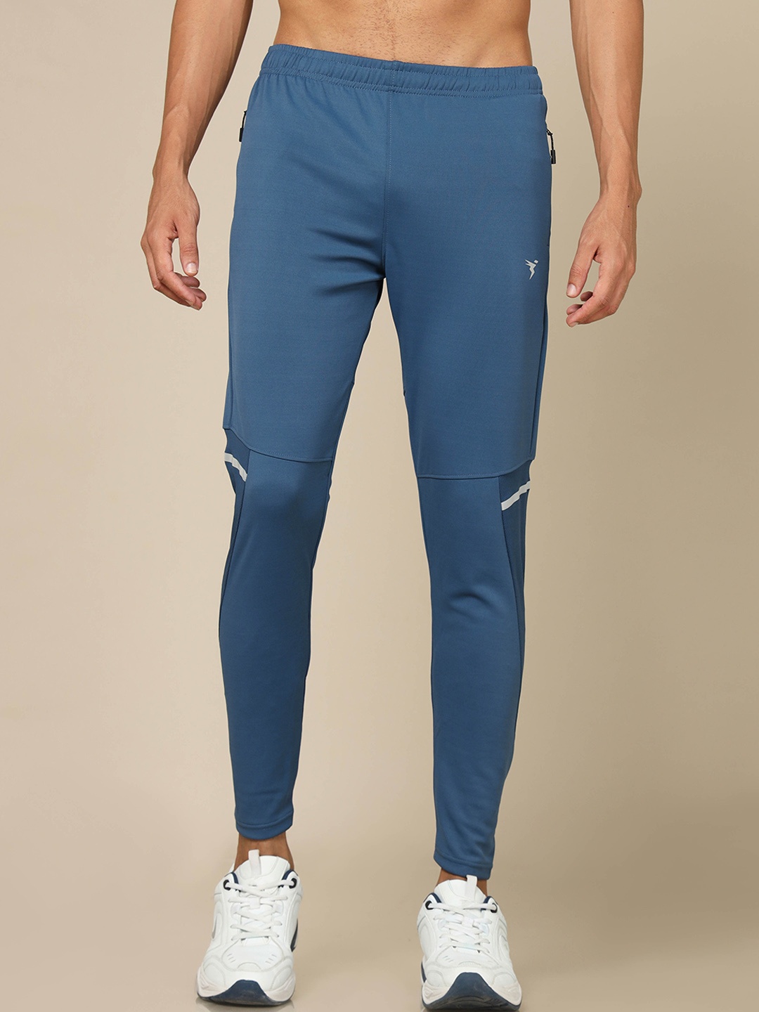 

Technosport Slim-Fit Rapid-Dry Odour-Free Anti Microbial Track Pants, Blue