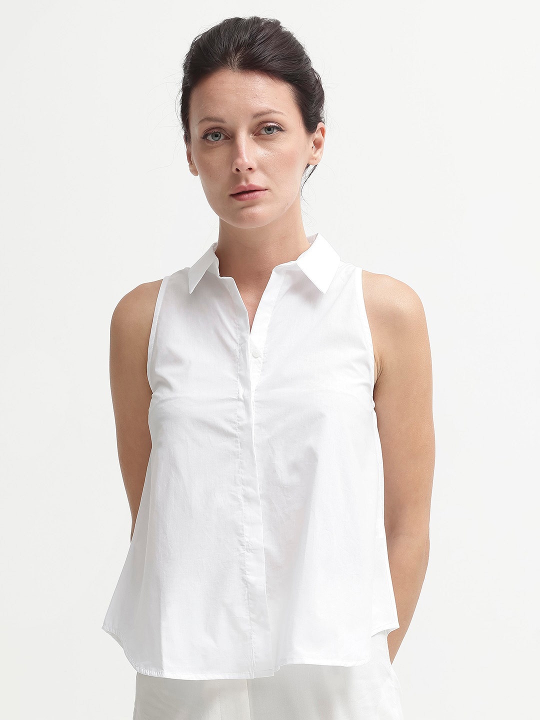 

RAREISM Cotton Shirt Style Top, White