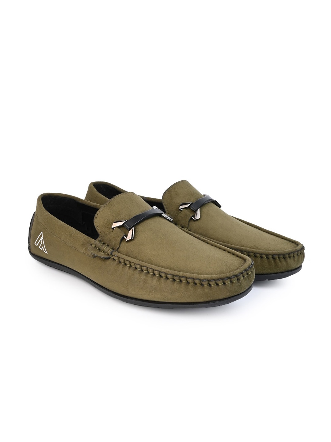 

Alberto Torresi Men Slip-On loafer, Olive