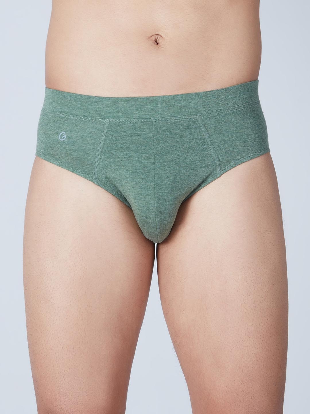 

Gloot Ultra-Soft Anti-Odour Briefs GLUTLIEBR01_OLIVE MELANGE, Green