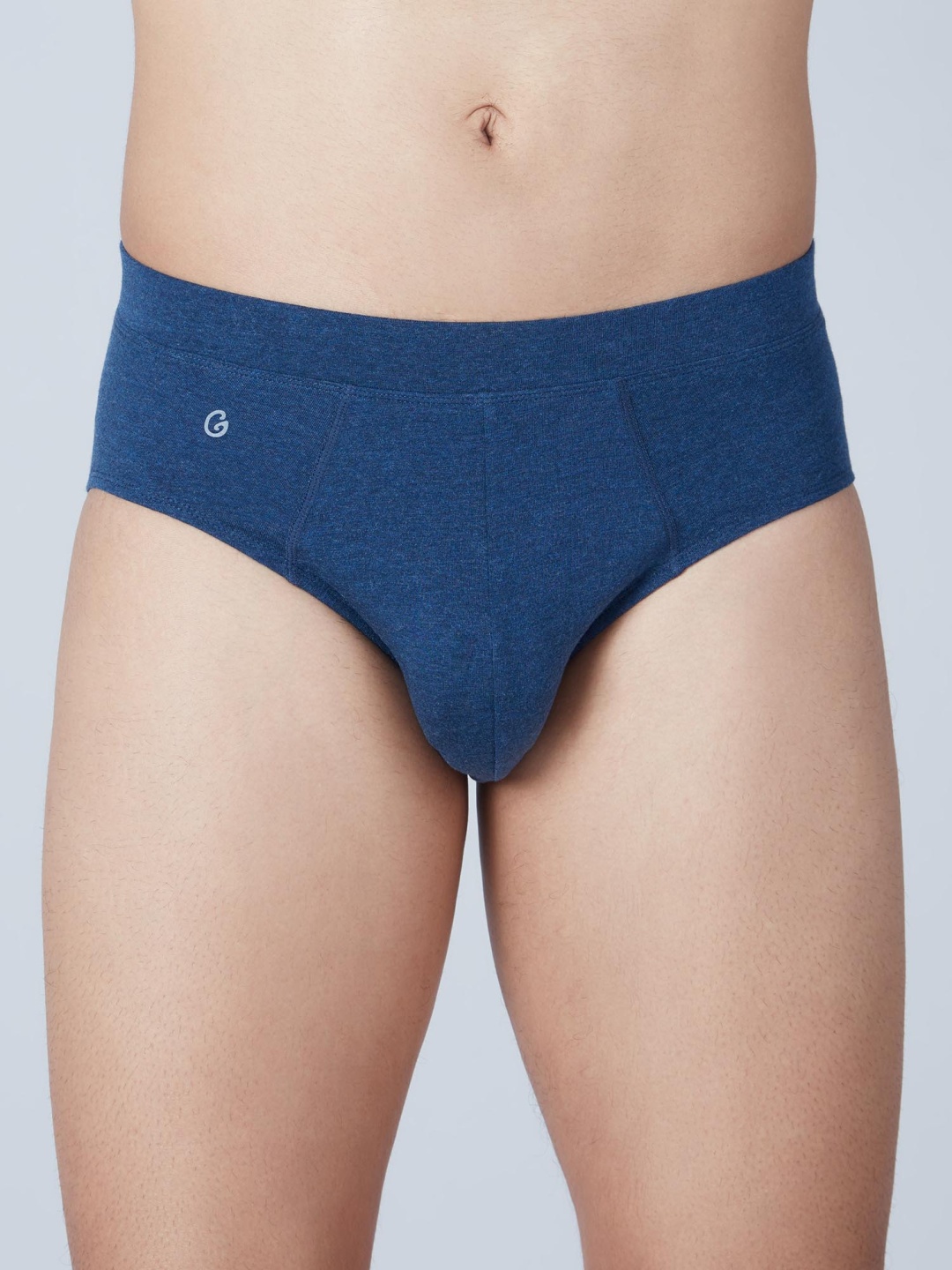 

Gloot Mid Rise Ultra-Soft Inner Elastic Brief GLUTLIEBR01_BLUE MELANGE