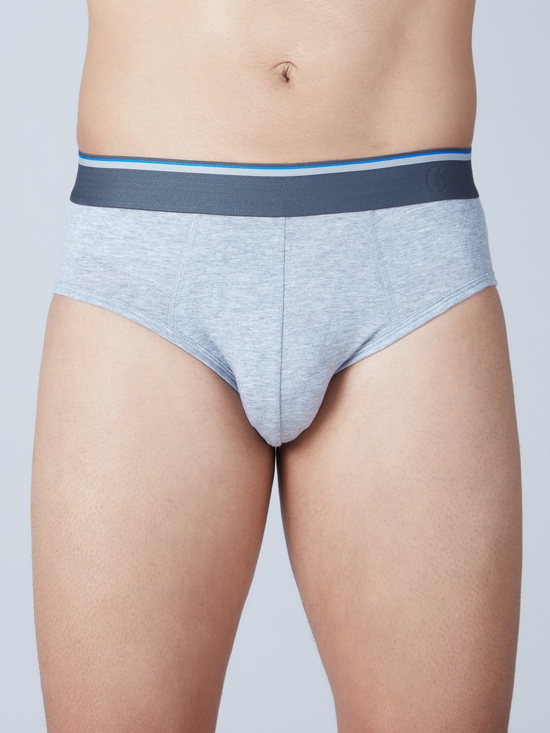 

Gloot Mid Rise Ultra-Soft Inner Elastic BriefGLUTLOEBR01_GREY MELANGE