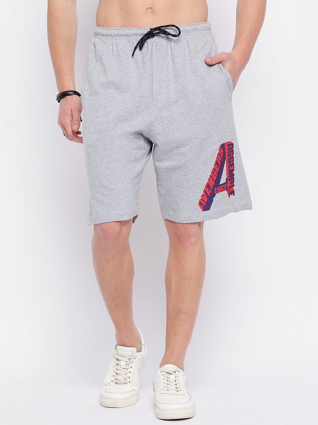 

Wear Your Mind Men Avengers Shorts, Grey