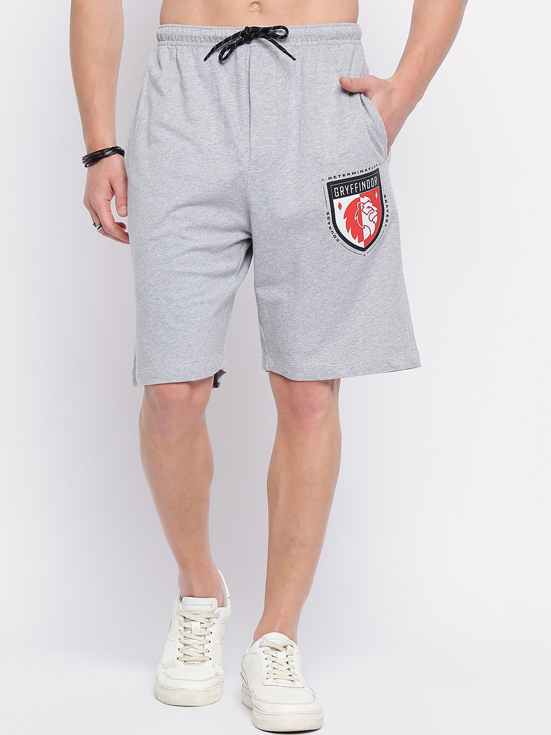 

Wear Your Mind Men Harry Potter Shorts, Grey