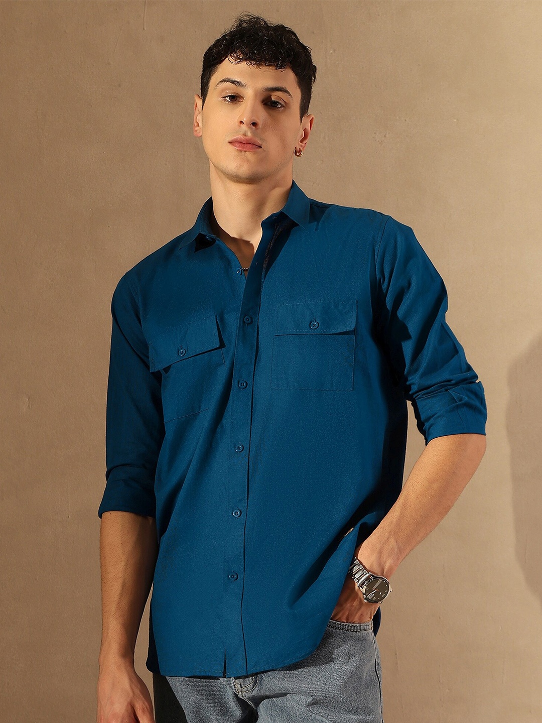 

DENNISON Men Smart Opaque Casual Shirt, Blue