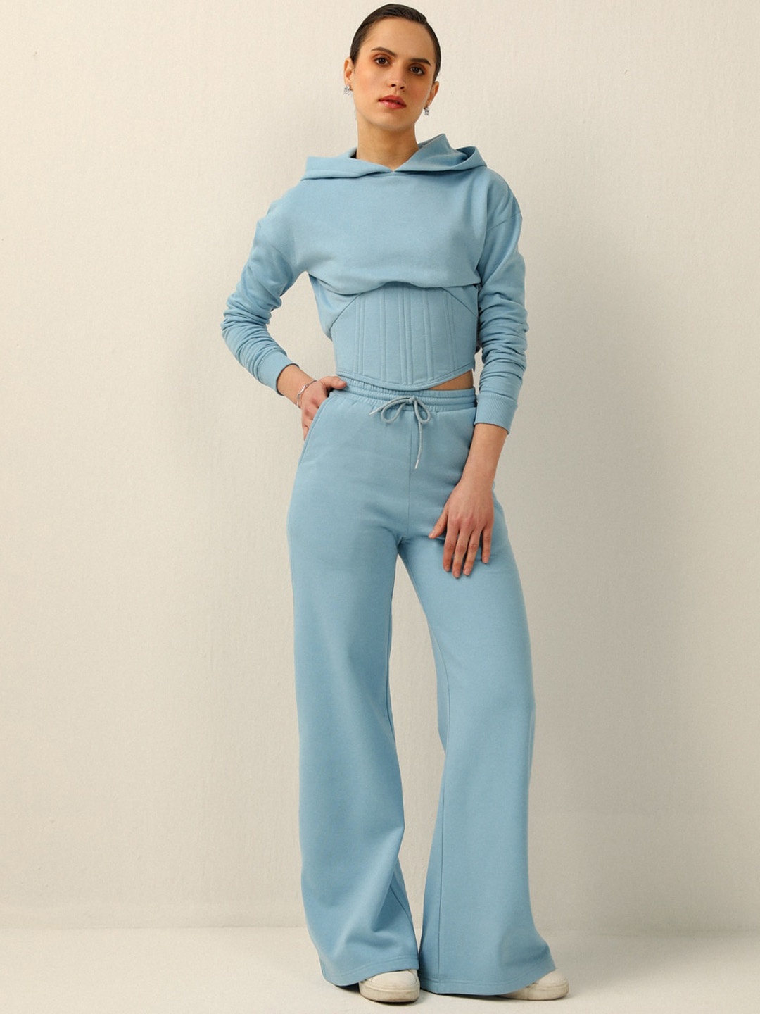 

DEBSTREET Corset Top & Trousers, Blue