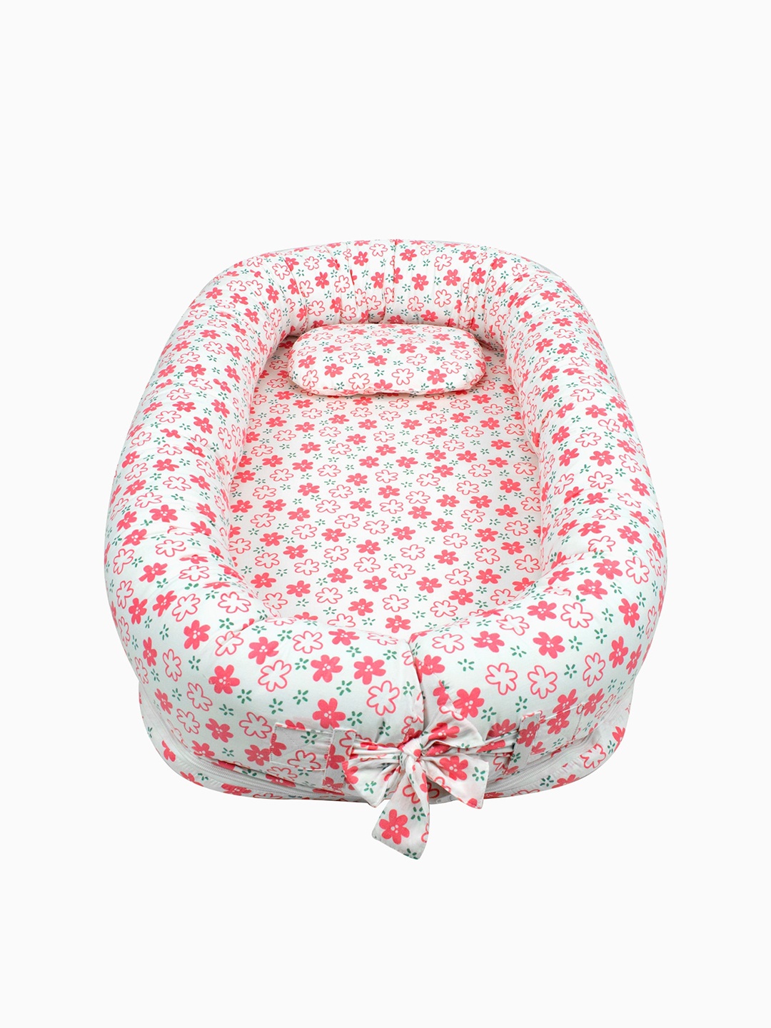 

TIDY SLEEP Infants Pink Printed Baby Bed Set