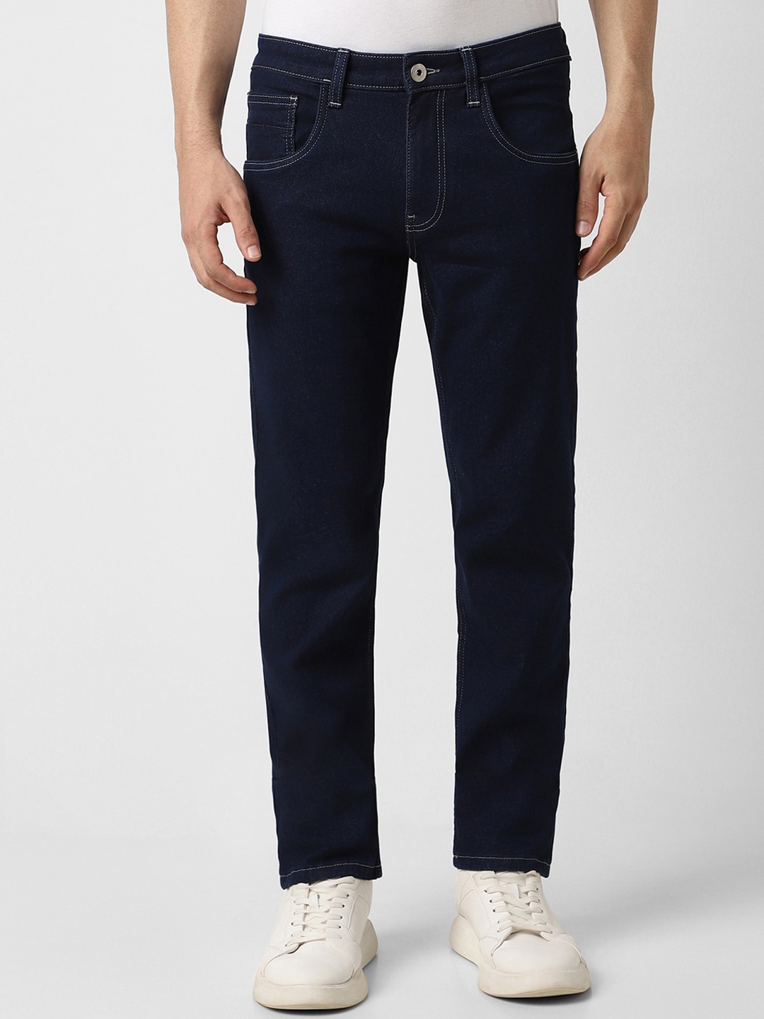 

VAN HEUSEN DENIM LABS Men Mid-Rise Slim Fit Jeans, Navy blue