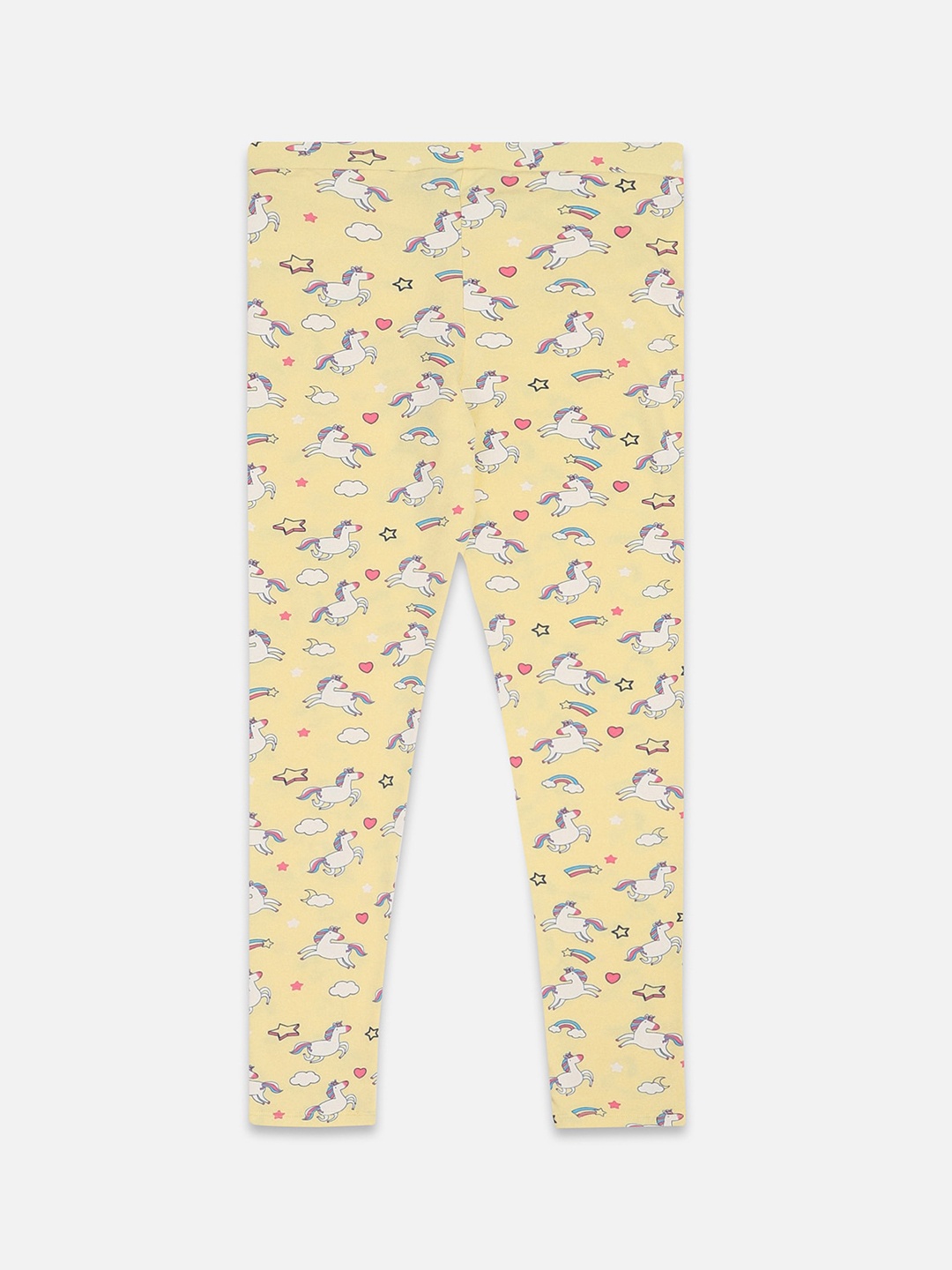 

Allen Solly Junior Girls Conversational Printed Ankle-Length Leggings, Yellow