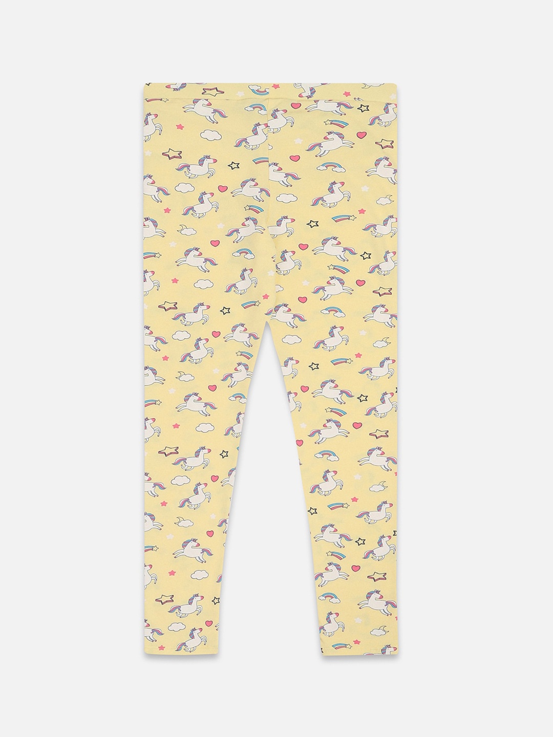 

Allen Solly Junior Girls Conversational Printed Ankle-Length Leggings, Yellow