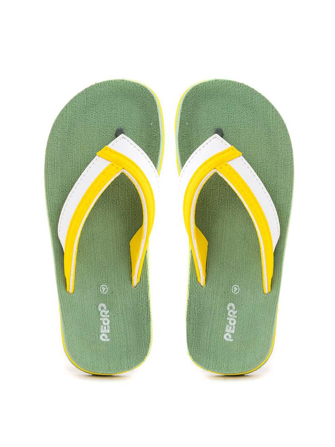 

Khadims Kids Printed Thong Flip-Flops, Yellow