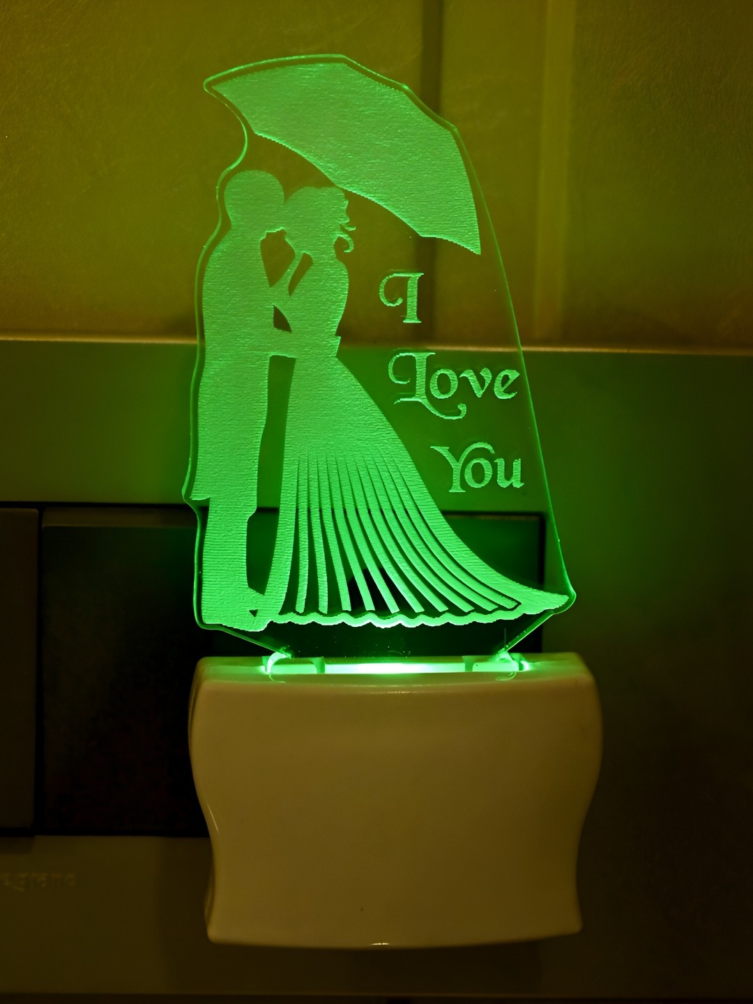 

1ST TIME White Printed Acrylic Rectangle Shaped Wall Lamp