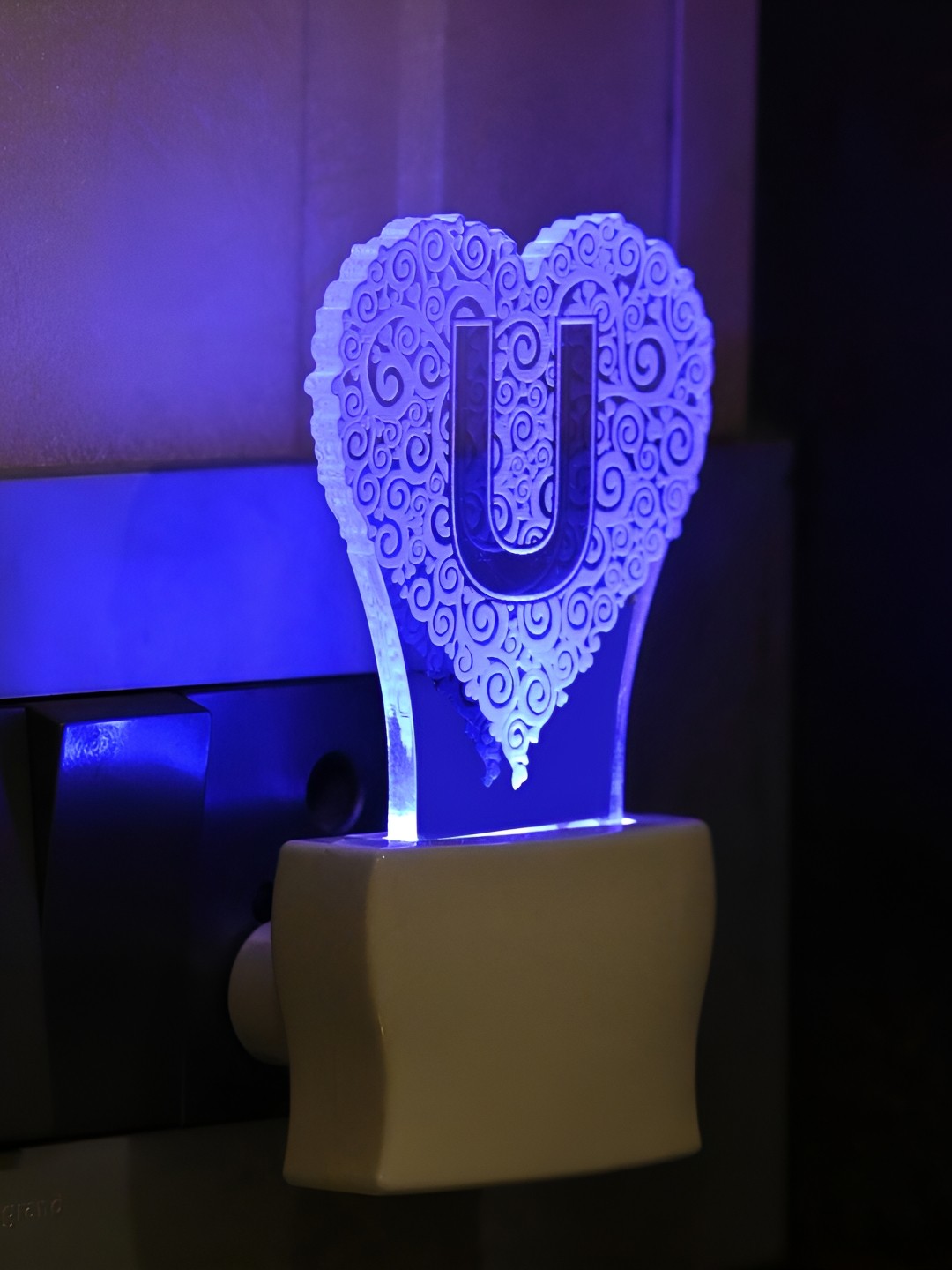 

1ST TIME White 4 Pieces Printed Acrylic Wall Lamps