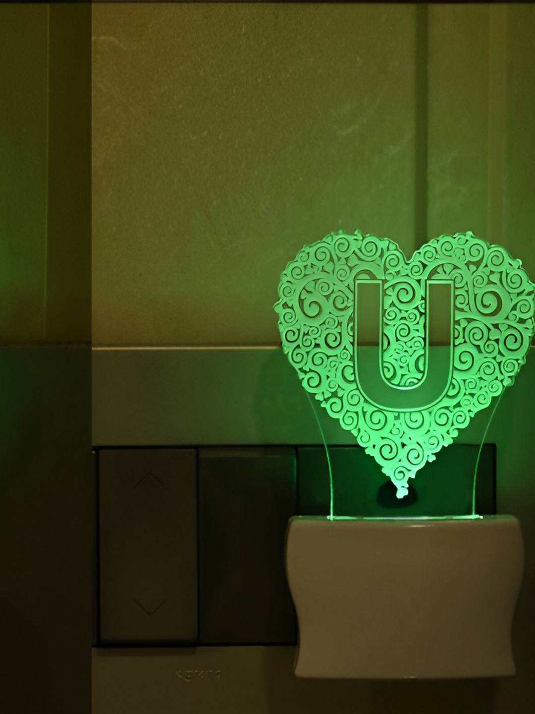 

1ST TIME White Printed Acrylic Rectangle Shaped Wall Lamp