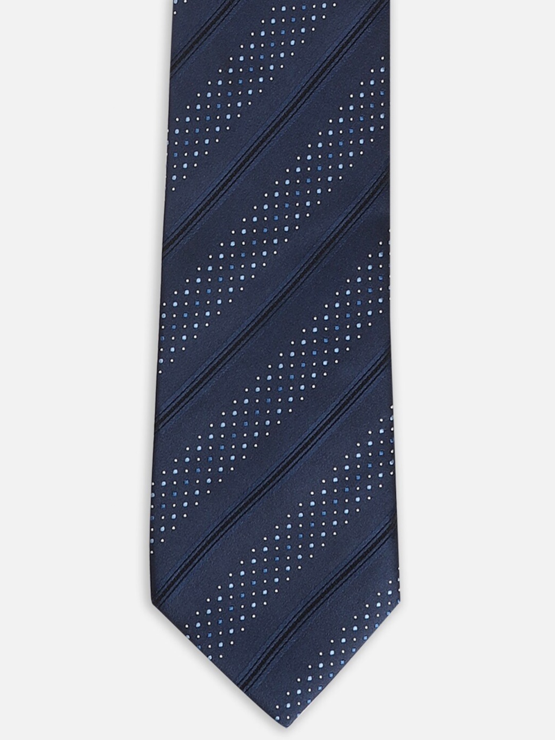 

Peter England Men Printed Broad Tie, Navy blue