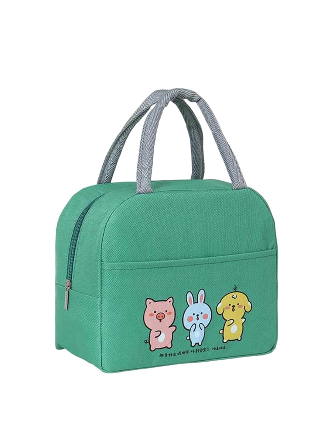 

ZEVORA Graphic Printed Waterproof Lunch bags Travel Accessory, Green
