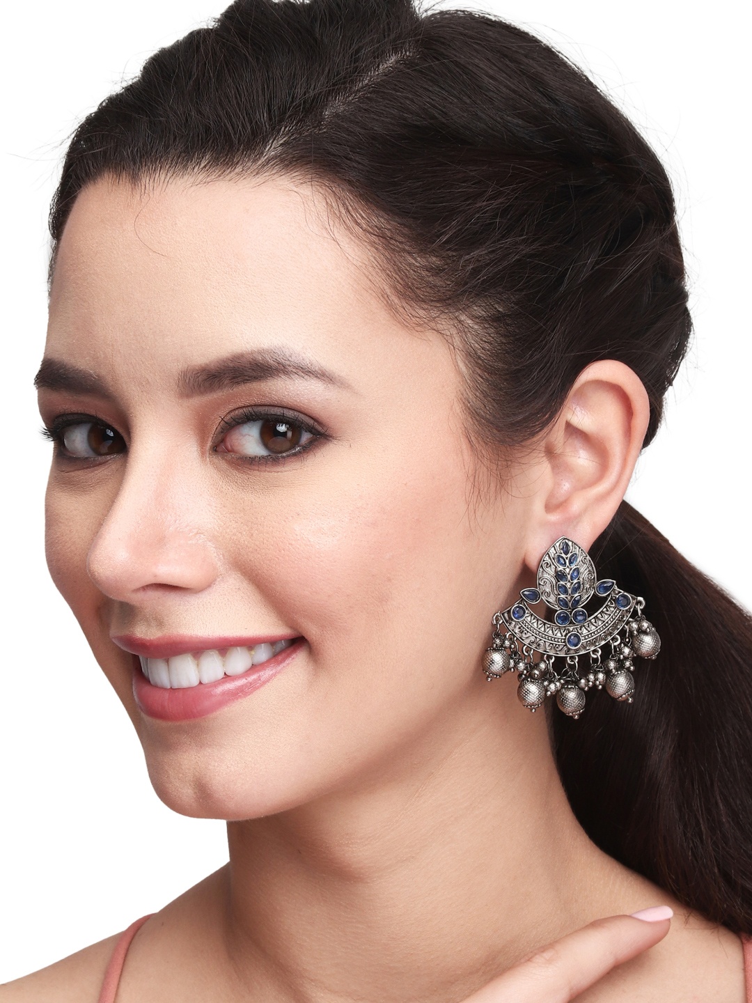 

Anvik Contemporary Drop Earrings, Silver