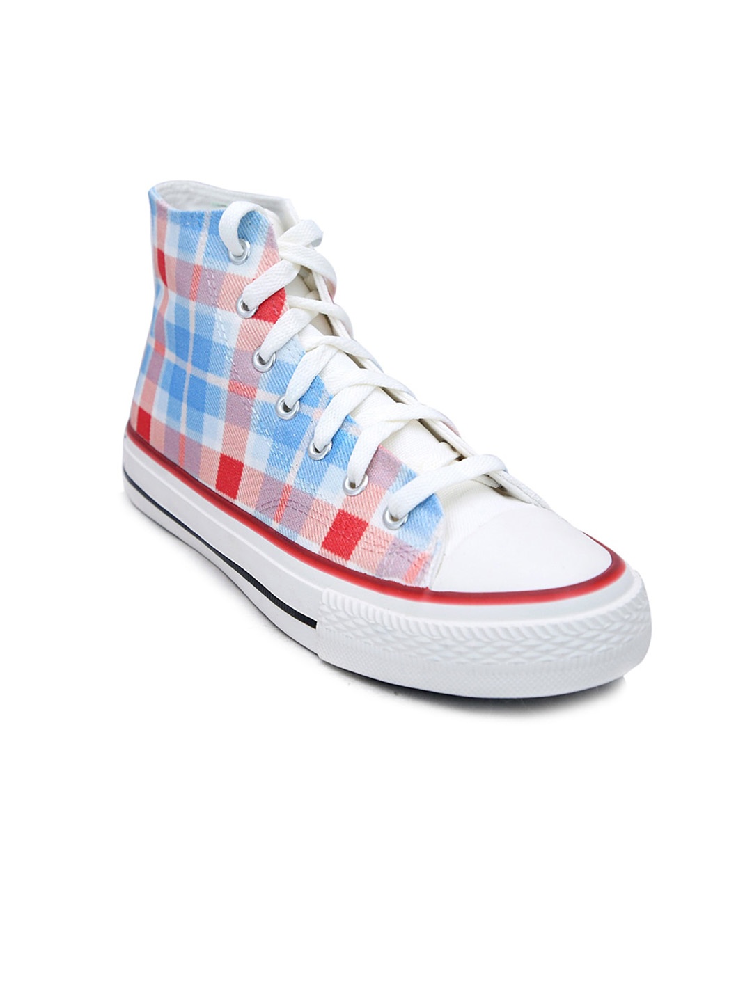 

CROWCIA LONDON Men Printed Canvas Sneakers, Multi