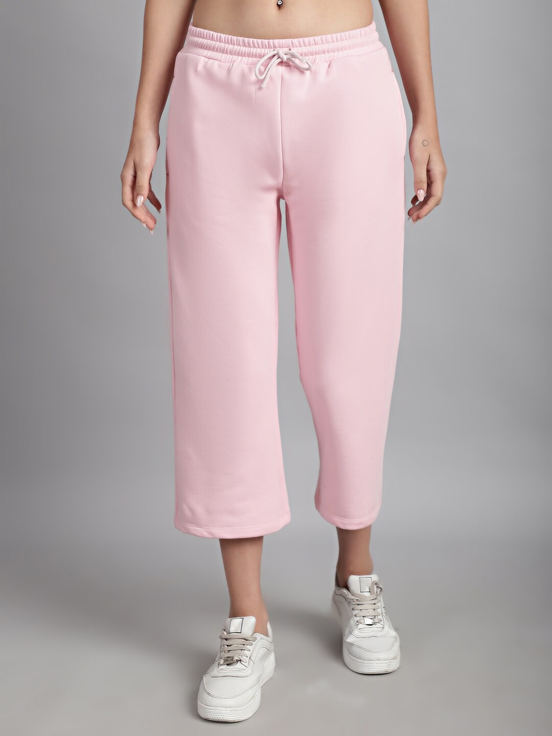 

Rute Women Mid Rise Cotton Capris, Pink
