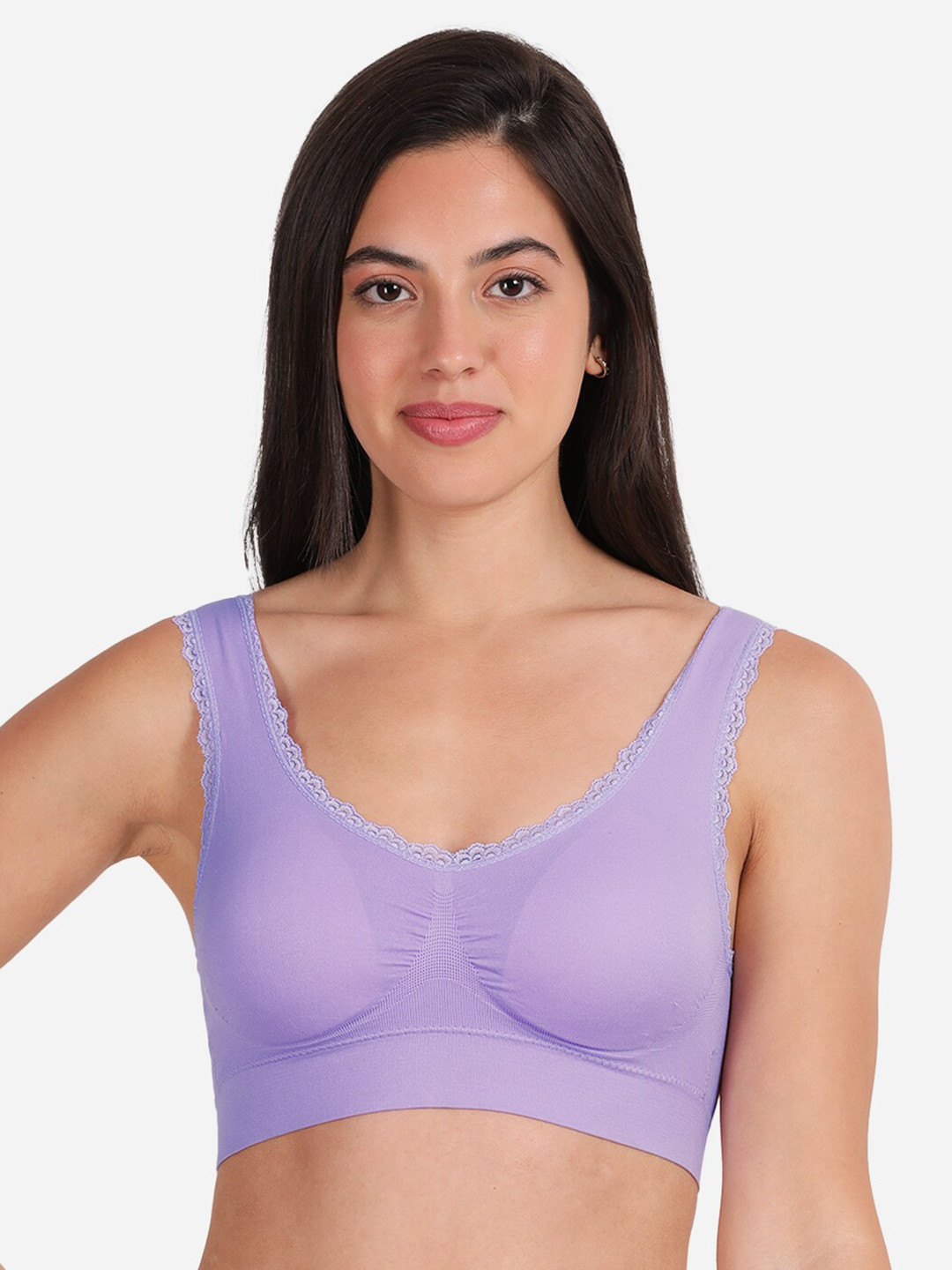 

shyaway Full Coverage Lightly Padded Bra All Day Comfort, Purple