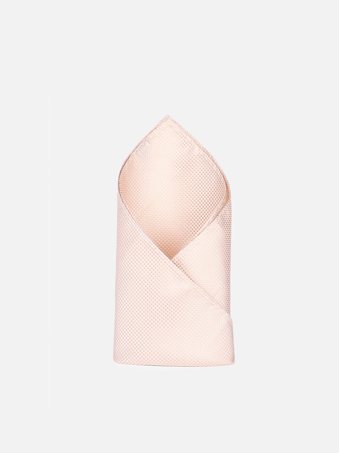

Peter England Textured Formal Pocket Square, Peach
