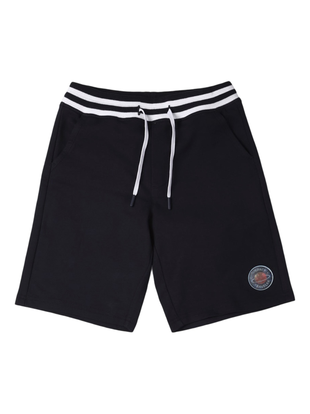 

Allen Solly Junior Solid Boys Shorts With Drawstring Closure, Black