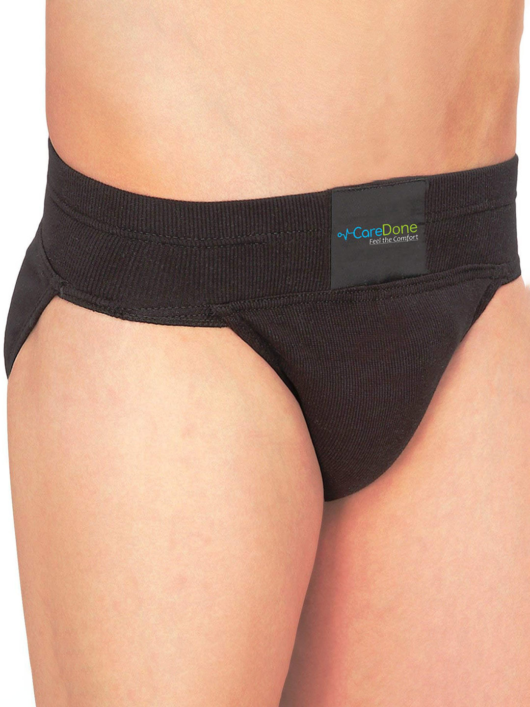 

CareDone Men Cotton Gym Supporter Brief, Black