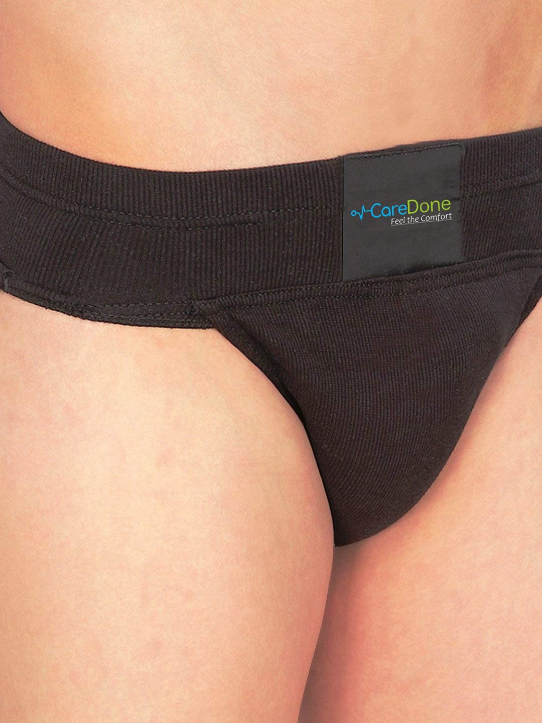 

CareDone Men Cotton Gym Supporter Brief, Black