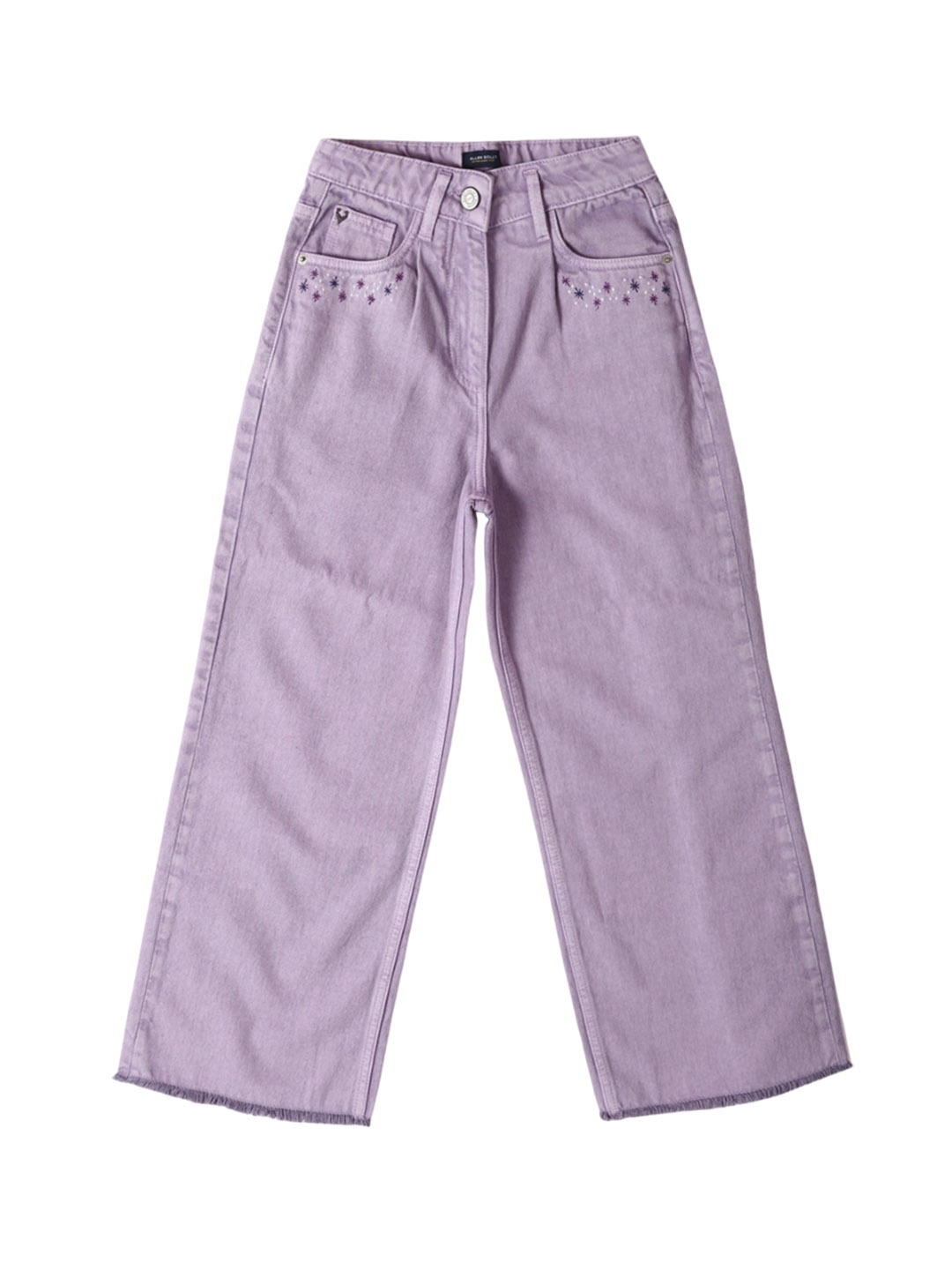 

Allen Solly Junior Girls Embroidered Regular Fit Trousers, Purple