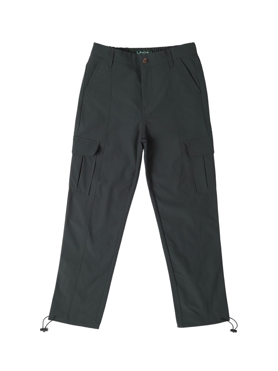 

Allen Solly Junior Boys Mid-Rise Cargos Trousers, Black