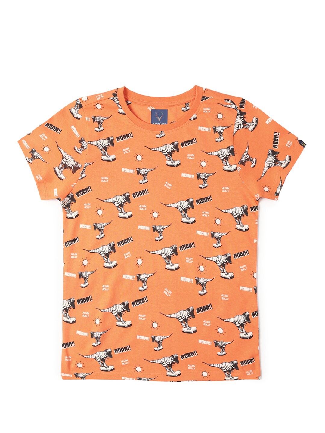 

Allen Solly Junior Boys Printed Pockets T-shirt, Orange
