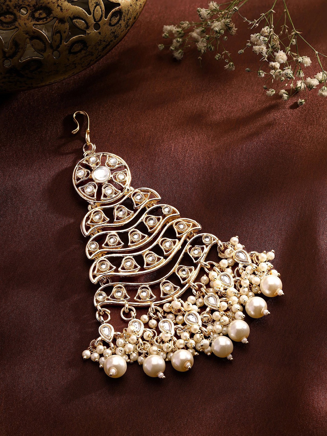 

Priyaasi Kundan Stone Studded Jumar Passa, Gold