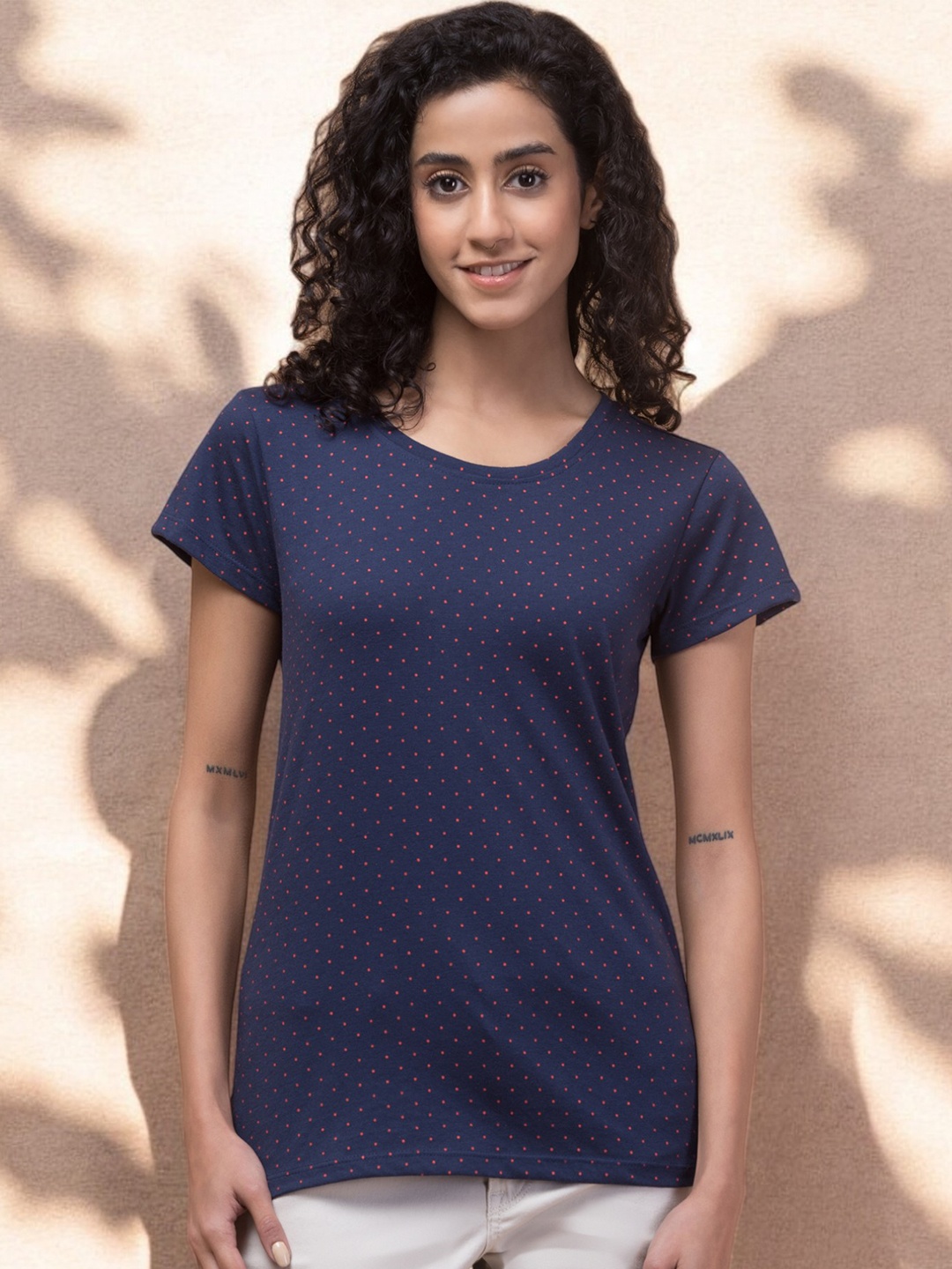 

BAESD Women Pockets T-shirt, Navy blue
