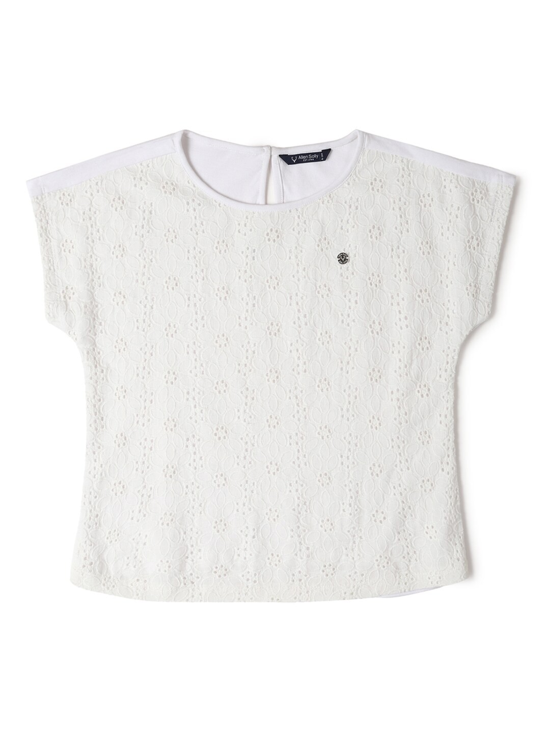 

Allen Solly Junior Extended Sleeves Cotton Top, White
