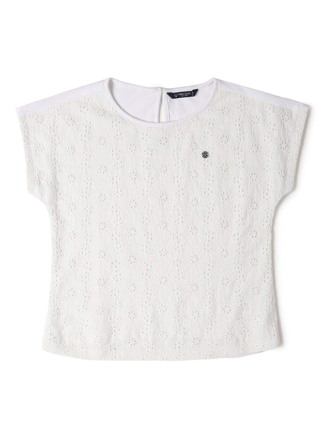 

Allen Solly Junior Extended Sleeves Cotton Top, White