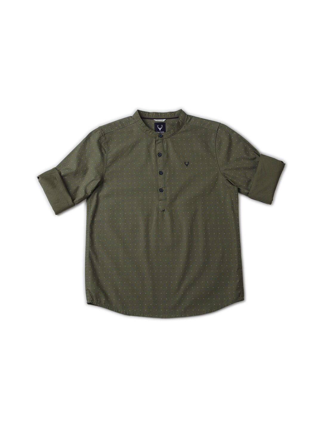 

Allen Solly Junior Boys Opaque Printed Casual Shirt, Olive