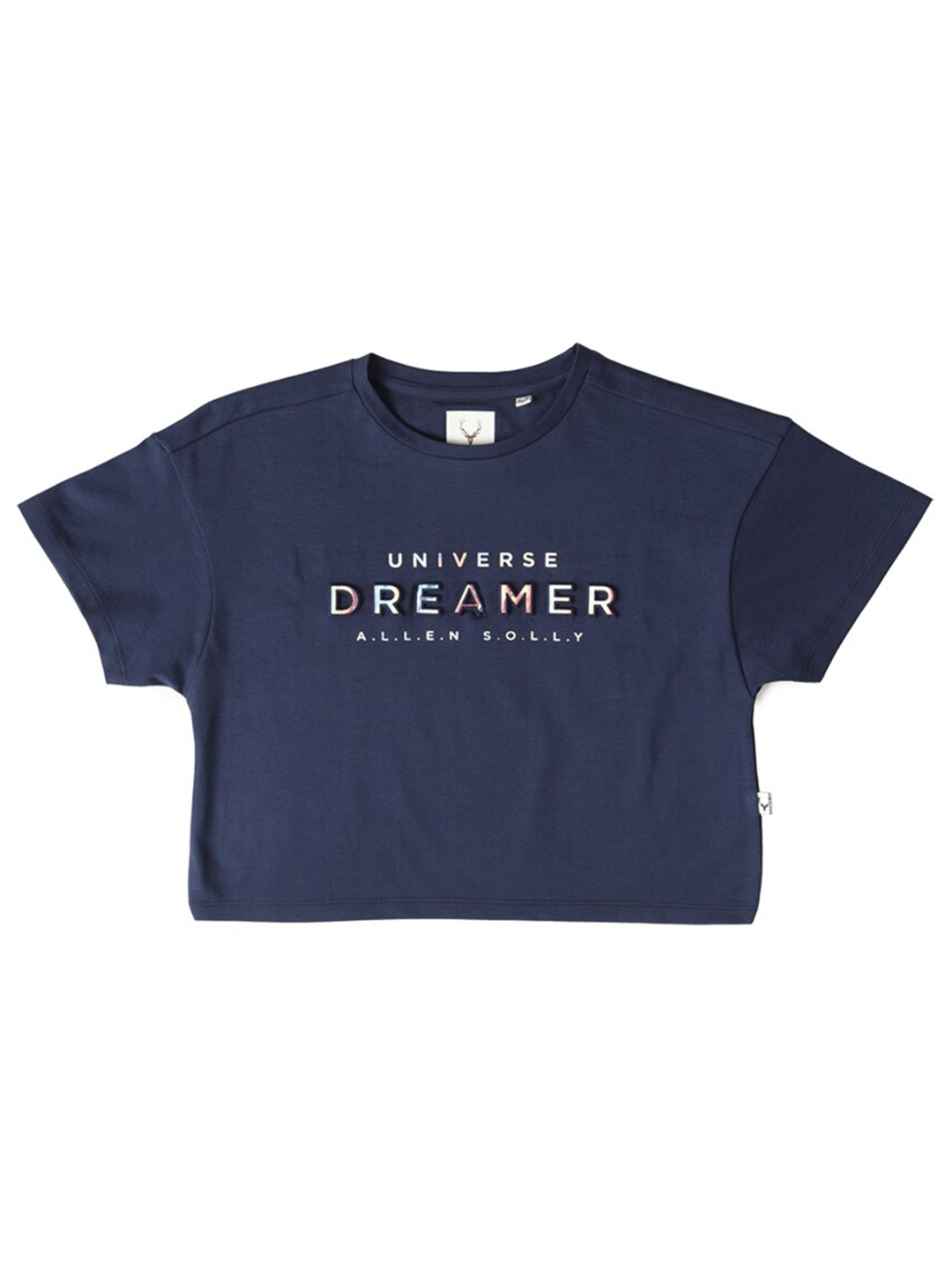 

Allen Solly Junior Girls Applique T-shirt, Navy blue