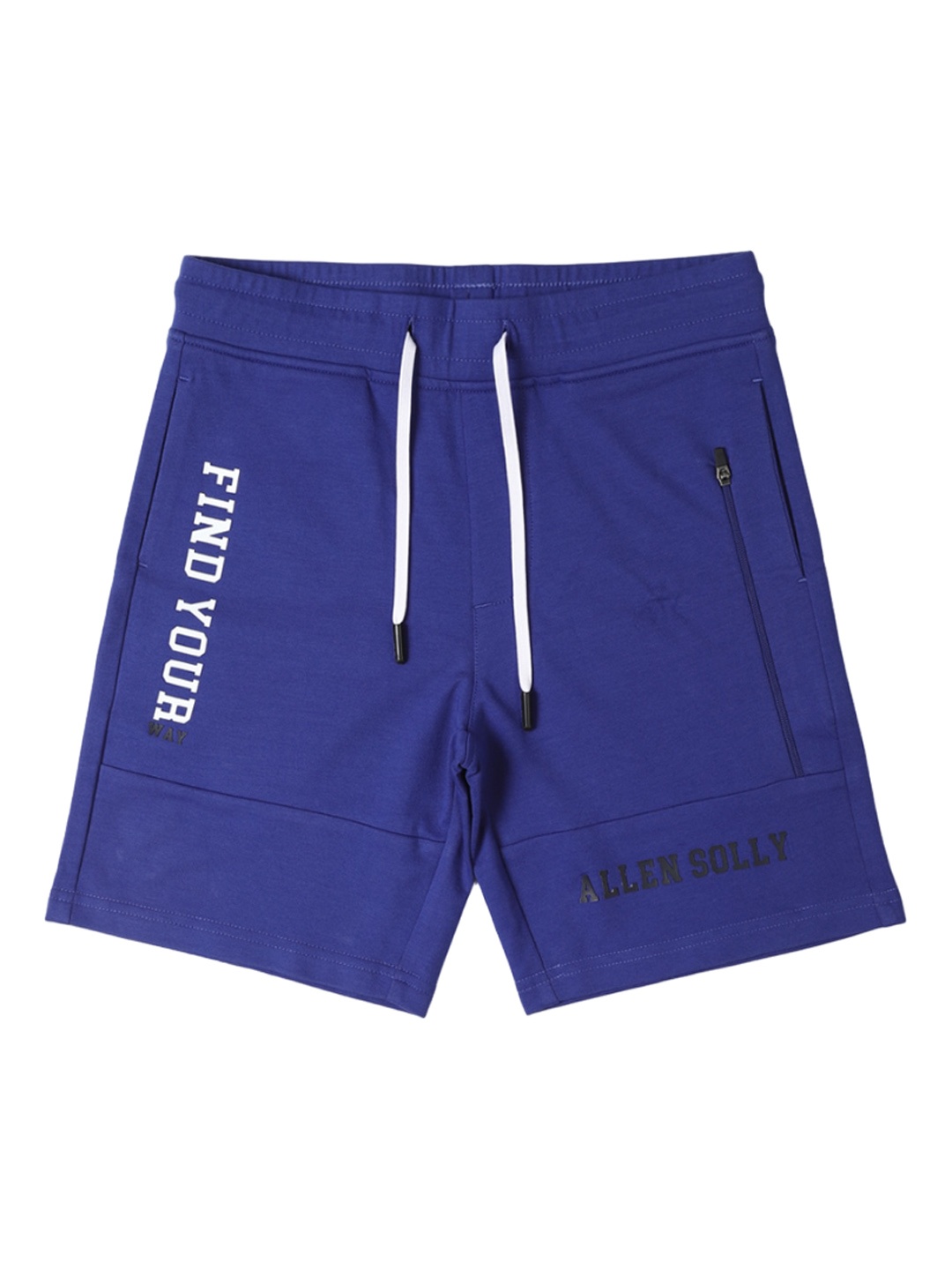 

Allen Solly Junior Boys Solid Shorts With Drawstring Closure, Blue