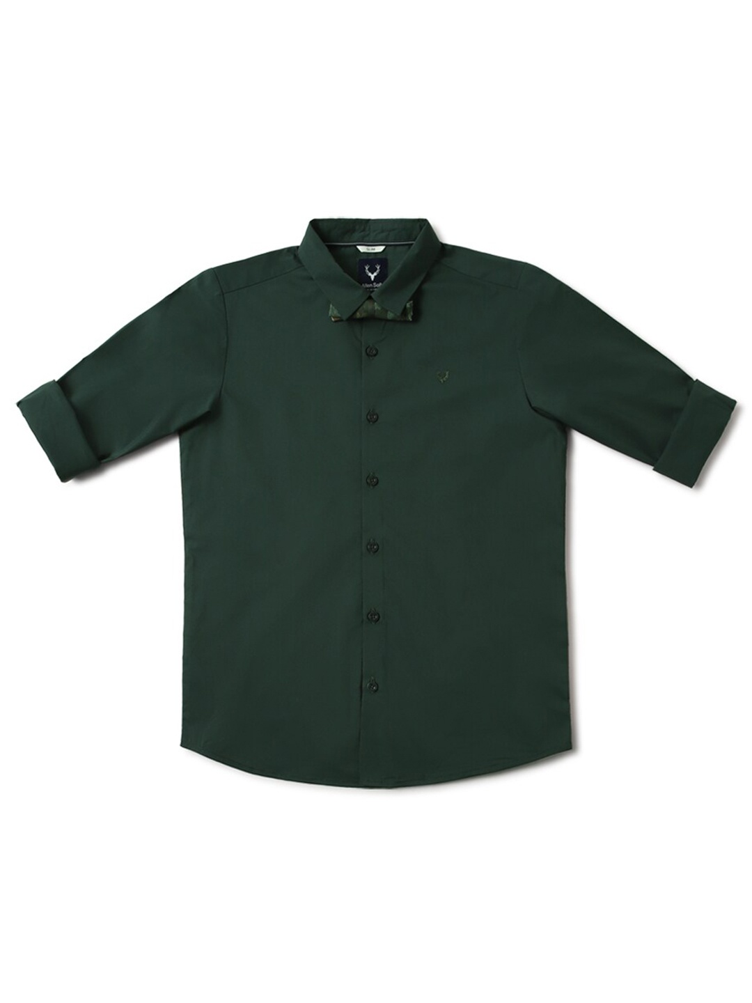 

Allen Solly Junior Boys Slim Fit Opaque Party Shirt, Green